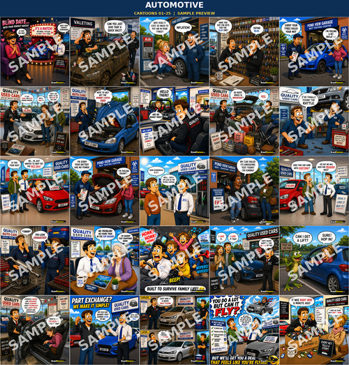 Automotive Cartoon Pack – Volume 1