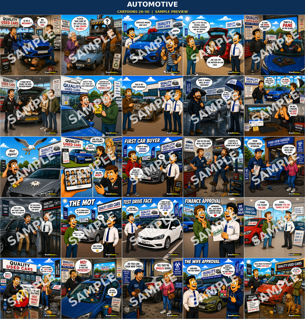 Automotive Cartoon Pack – Volume 1