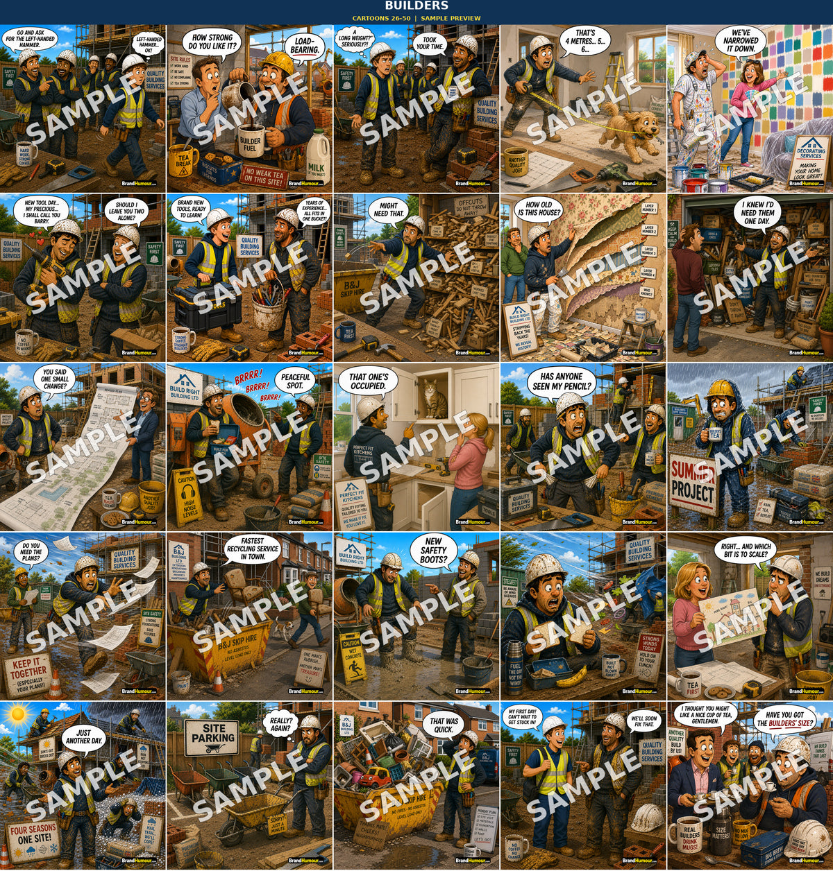 Builders Cartoon Pack – Volume 1