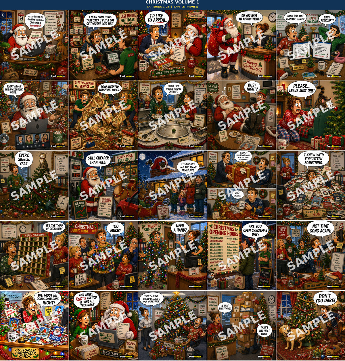 Christmas Cartoon Pack – Volume 1