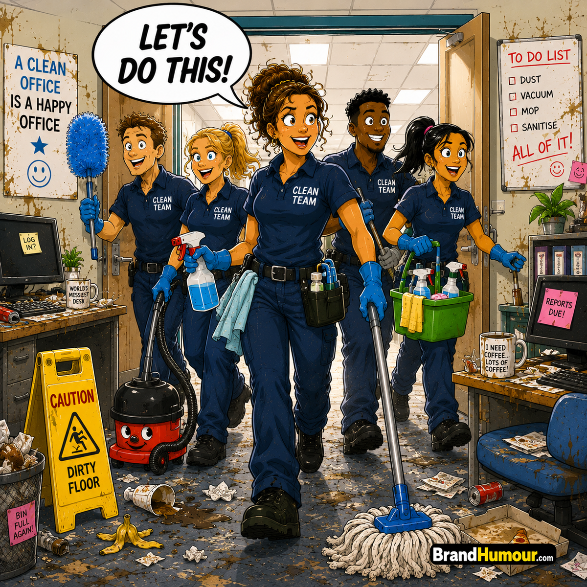 Cleaning Companies Cartoon Pack – Volume 1