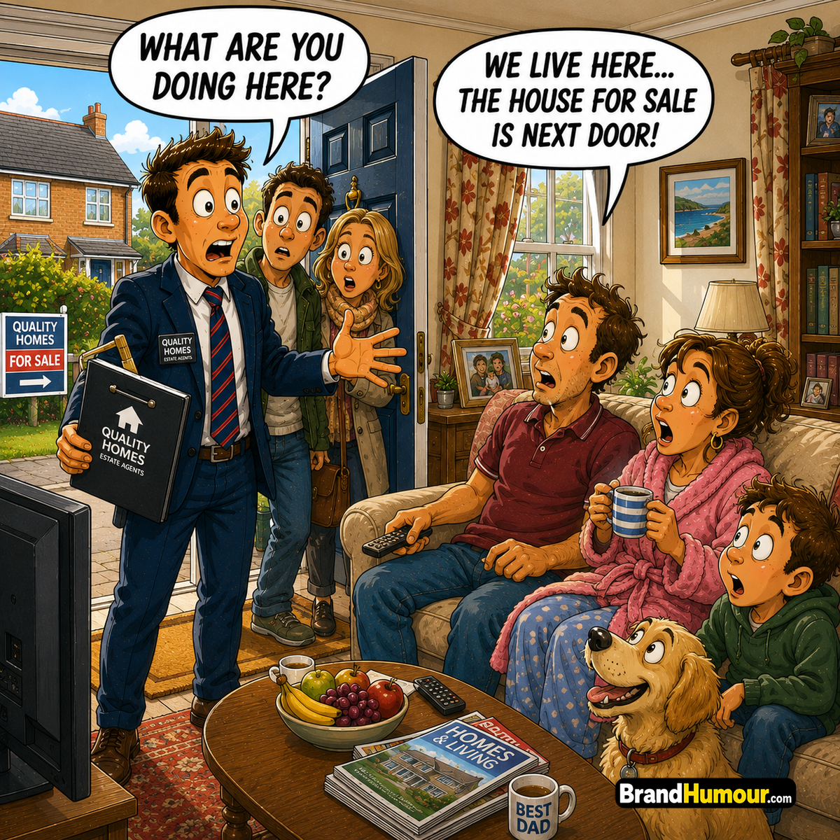 Estate Agents & Real Estate Cartoon Pack – Volume 1