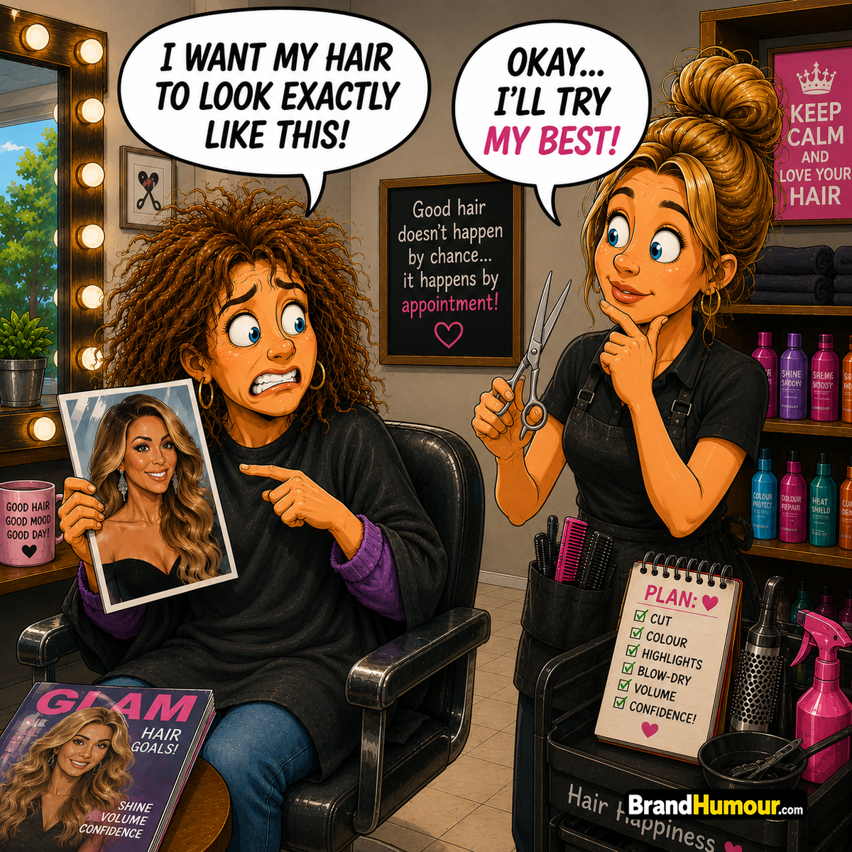 Hair & Beauty Cartoon Pack – Volume 1