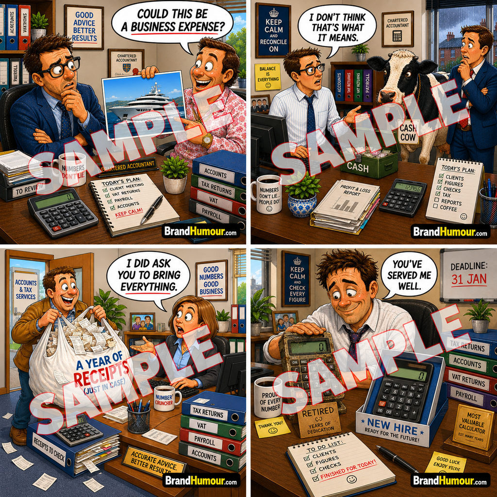 Accountants & Finance Cartoon Pack – Volume 1